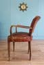 French leather bridge chair - SOLD
